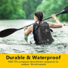 Waterproof Dry Backpack with Inside Zippered Pocket Roll Top Sack Keeps Gear Dry for Kayaking Boating Beach Rafting and Boating Bag