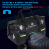 Dry Motorcycle Tail Bag 70L with Rope Straps and Inner Pocket Waterproof PVC 500d for Travel Motorbike Bag