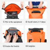 Floating Waterproof Drying Backpack with Front Zippered Pocket for Kayaking, Outdoor Travel, Mountaineering