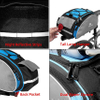 Multifunctional Bicycle Rear Seat Bag Cycling Bike Rack Seat Bag Rear Trunk Pannier Backseat Bag Handbag Shoulder Bicycle Bag