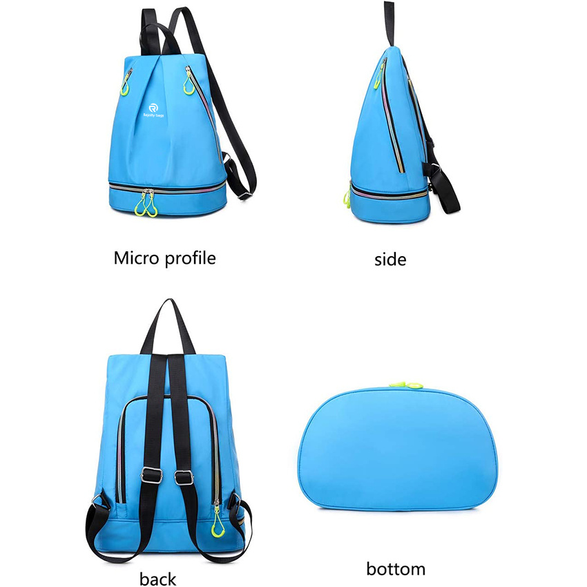 Backpack Gym Bag Shopping Swim Walking Climbing Fishing Traveling Cycling Beach Waterproof Cosmetic Swimming Bag Dry and Wet Separate Storage