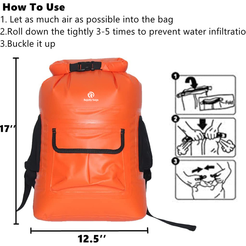 Waterproof Backpack Floating Dry Bag Sack Backpack 22L Roll Top Keeps Gear Dry for Men and Women Kayaking Boating Rafting Swimming Hiking Camping Travel Beach