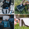 Heavy Duty Waterproof 20-Can Soft Cooler Bag for Camping Kayaking Beach Trips Mesh Tote Insert Included