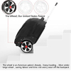 Waterproof Backpack with Wheels for Business, College Student and Travel Commuter, Carry on Rolling Bag