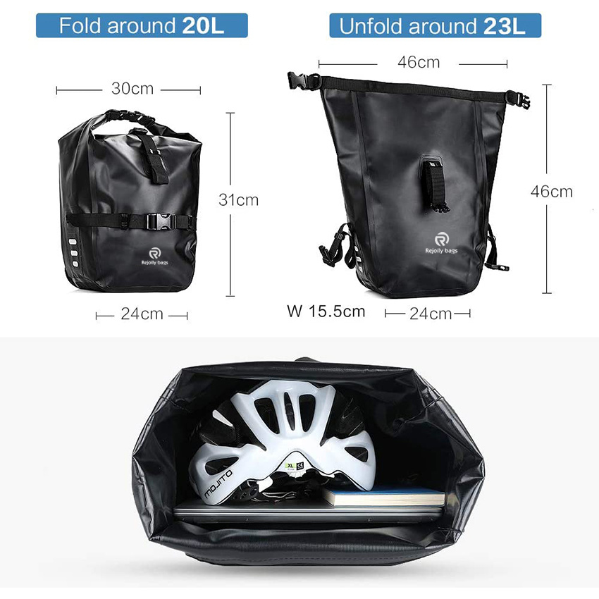 Waterproof Bicycle Rear Seat Trunk Bag for Cycling Bicycling Traveling Riding Bicycle Bag