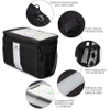 Bike Handlebar Bag Bicycle Insulated Cooler Bag with Reflective Strap Touchable Transparent Phone Pouch Bicycle Bag 
