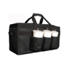 Hot Cold Pack Drinks Carrier Insulated Food Delivery Bag Lunch Bag with Cup Holders