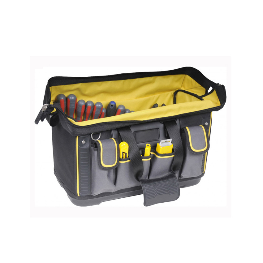 Tool Bag with Rigid Rubber Base Big Canvas Electrician Tool Bag Tool Chest