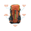 Internal Frame Hiking Backpack Lightweight Travel Bag Wholesale Sports Bag