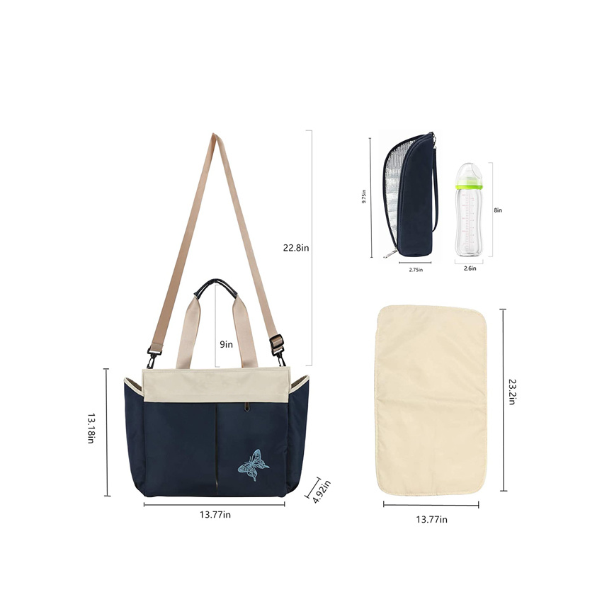 Large Travel Diaper Bag Tote Bag Multifunctional Baby Bag Fashion Wholesale Woman Bag