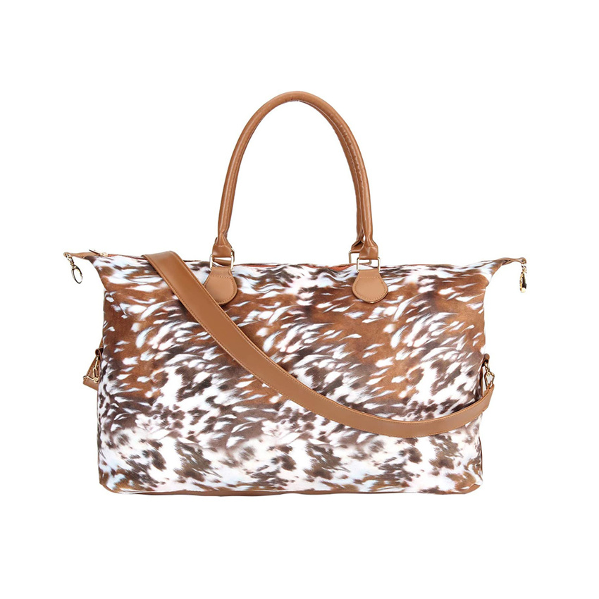 Leopard Travel Luggage Bag Large Duffel Bag Women Bags Fashion Ladies Handbags