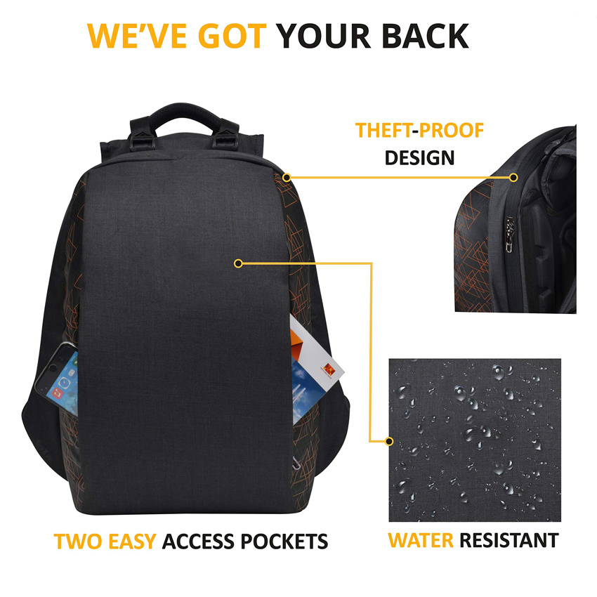 Laptop Backpack for Men, Multifunctional 15.6 Inch Laptop Daypack Waterproof Travel Bag