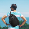 15L Sling Bag Crossbody Drawstring Backpack Outdoor Travel Cinch Bag Foldable Gym Sports Bag RJ196179
