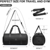 Gym Bag for Women with Shoe Compartment and Wet Pocket, Simple Durable Lightweight Sports Duffel Bags,Great for Exercise and Overnights Travel Sports Bag RJ196182