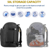 50L Ski Boot Travel Backpack for Ski Helmet, Goggles, Gloves, Skis, Snowboard & Accessories Sports Bag RJ196143