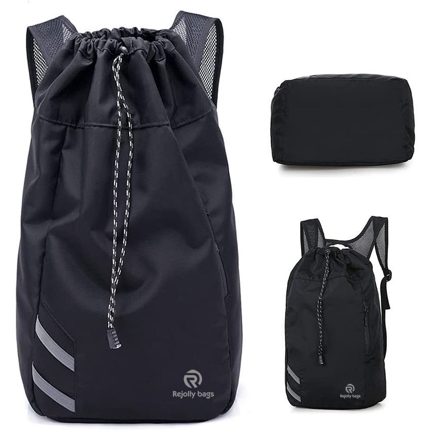 Drawstring Basketball Backpack Sports Bag Sack for Outdoor Soccer Ball Basketball Swimming Gear Ball Bag RJ196111