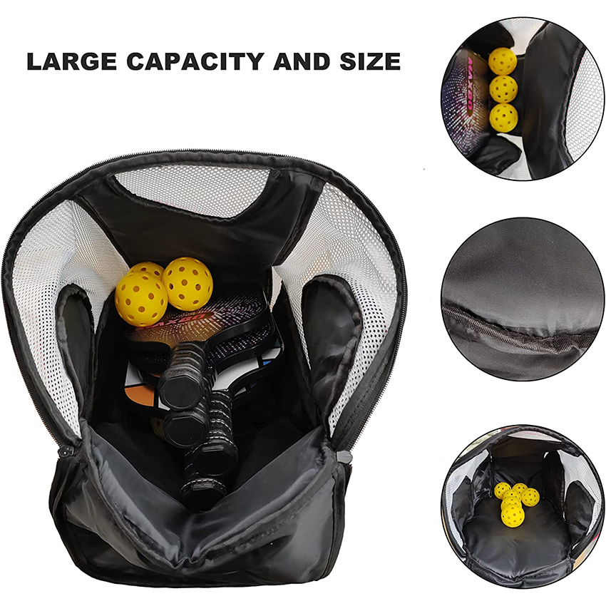 Tennis Bag Large Inner Storage, Women Men Tennis Balls and Other Accessories, Sports Equipment for Amateurs and Pros Ball Bag RJ196138