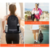 Waterproof Black Draw String Back Sack with Zip Pocket PE Gym Cinch Tote Basketball Soccer String Bags Sackpack Bulk Ball Bag RJ196124