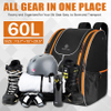 Waterproof Snowboard Boot Backpack, 65L Extra Large Capacity Travel Luggage for Snow Boots, Jacket, Helmet, Goggles, Gloves Sports Bag RJ196145
