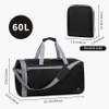 Gym Bag with Shoe Compartment Water-resistant Weekend Bag Foldable for Men Women Duffel Bags RJ204218