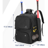Baseball Bag Backpack with 2 Bat Sleeves, Softball Equipment Bag for Youth and Adults with Separate Shoe Compartment Baseball Bags RJ19655