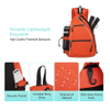 Large Capacity Tennis Bag Casual Rackets Bags Orange Sling Gym Bag
