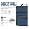 Large Insulated Food Delivery Bag Ice Cooler Bag Cool Box Leisure Picnic Bag