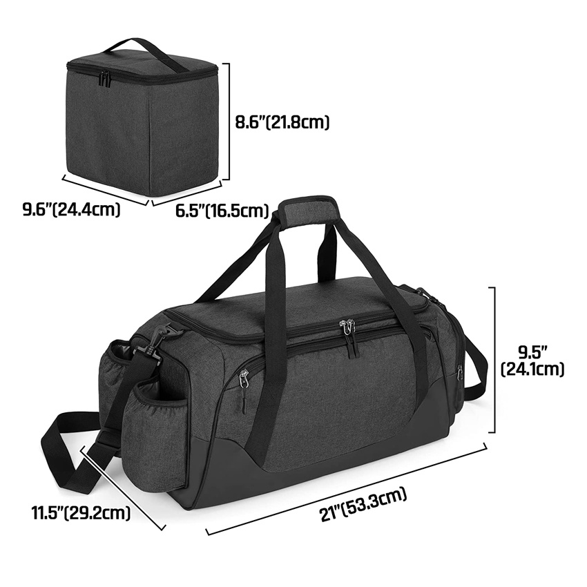 Waterproof PU Disc Golf Bag Frisbee Golf Bag with Cooler Bag for Drinks