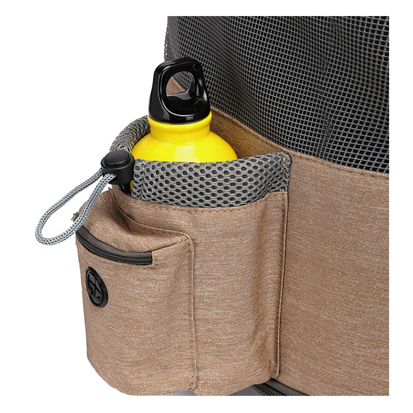 Durable Large Size Soft-Sided Pet Backpack Ventilation Pet Carry Roller Bag
