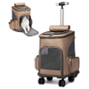 Durable Large Size Soft-Sided Pet Backpack Ventilation Pet Carry Roller Bag
