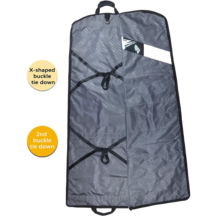 52′′ Extra Long Dress Premium & Breathable Tear-Resistant Hanging Suit Cover for Travel and Storage Garment Bag