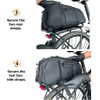 Large Capacity Hard Shell Storage Bike Rear Rack Bag