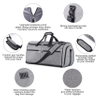 Carry on 2 in 1 Weekender Suit Bag for Men Women Convertible Garment Bag for Travel Business