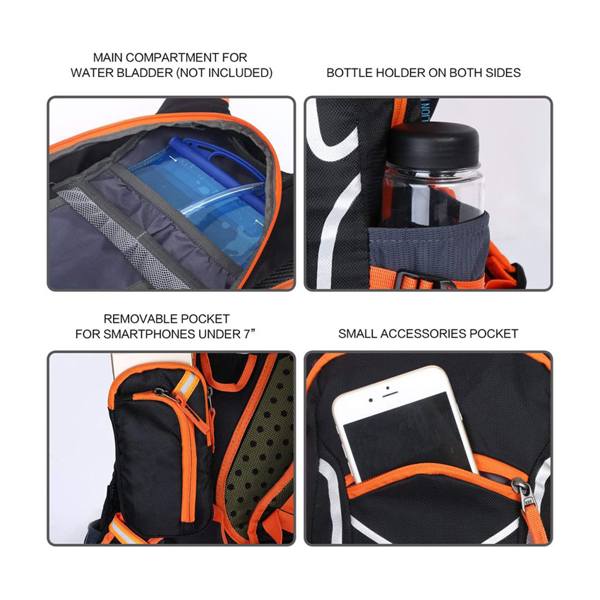 Waterproof Mountain Sports Cycling Hiking Hydration Backpack Custom New Style Pack Drinking Backpack Sport Bag