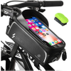 Bike Handlebar Waterproof Phone Mount Bag Top Tube Phone Pack Cycling Phone Pouch Accessories for Phone Below 6.5" Cycling Bag