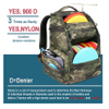 High Quality Disc Golf Backpack Lightweight Frisbee Bag Disc Golf Sports Camouflage Bag