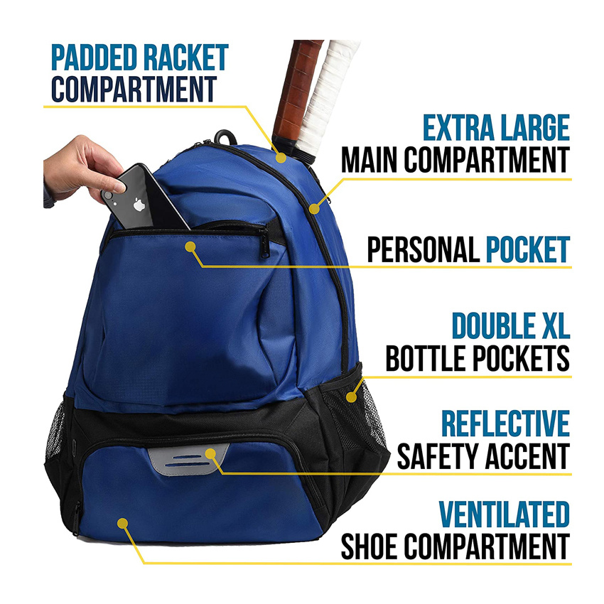Tennis Backpack Bag Durable Rackets Bag Leisure School Bag Men Bag