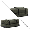 Outdoor Bag with 2 Wheels Trolley Suitcase Wheeled Luggage Travelling Bag Green Olive