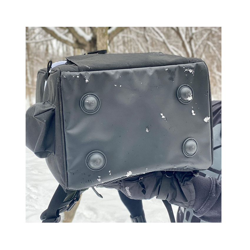 Ultra-Large Capacity Frisbee Golf Backpack Light Durable Black Disc Golf Bag Pet Toys