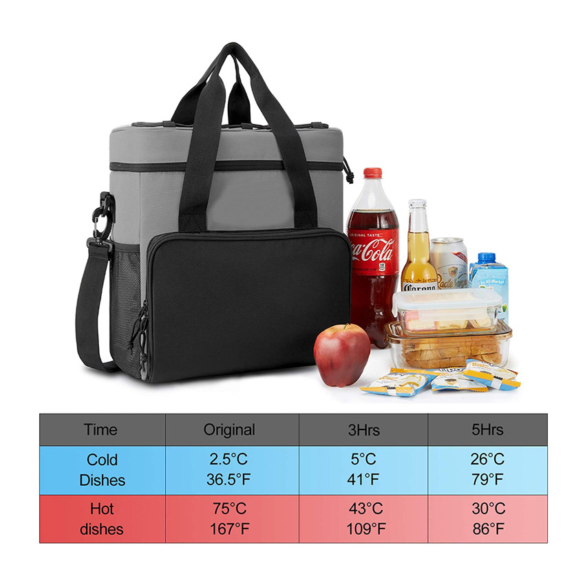 Travel Cooler Bag Insulated Portable Ice Bag Lunch Bag for Picnic, Beach, Work, Trip