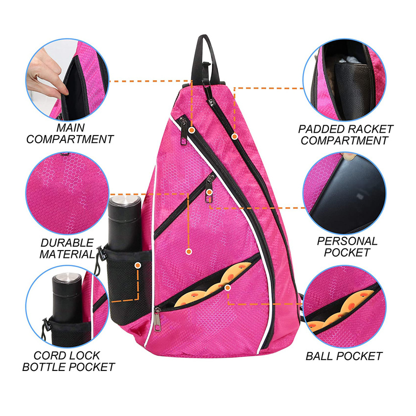 Gym Professional Crossbody Sports Backpack Tennis Racket Bag Women Pink China Wholesale Bag