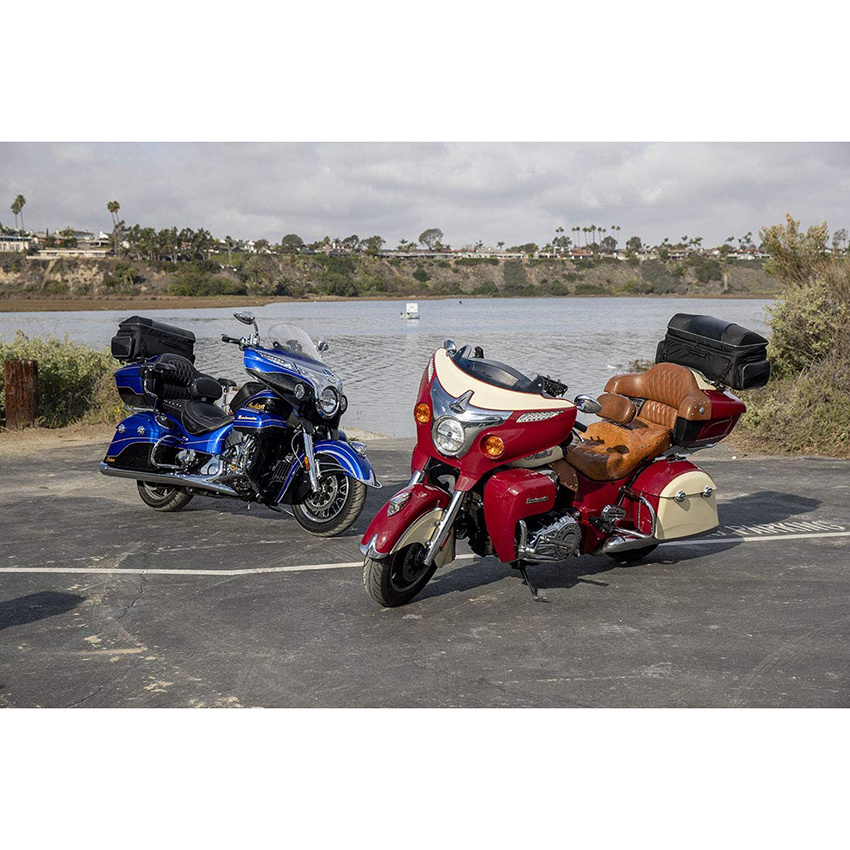 Route 1 Traveler Tour Trunk Bag for Black Harley Davidson Ultra, Indian Roadmaster, Honda Gold Wing motorcycle Bags