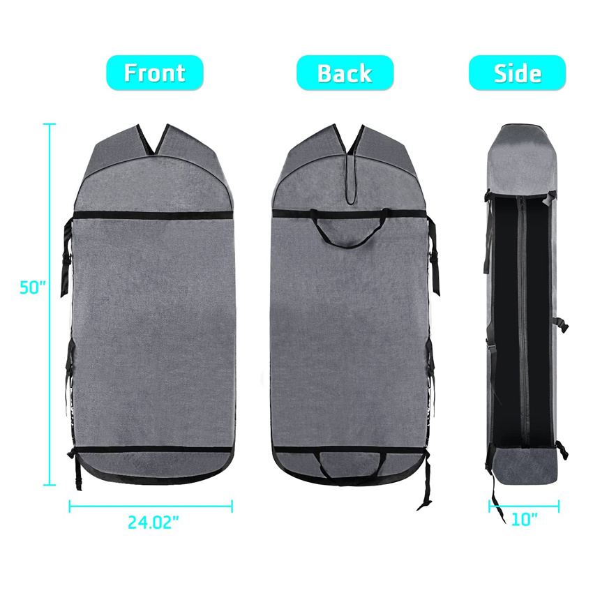 Heavy Duty Portable Foldable Garment Bags for Travel Hanging Clothes Storage with Clear Window