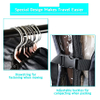 Heavy Duty Portable Foldable Garment Bags for Travel Hanging Clothes Storage with Clear Window