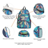 Plant Leaves Print Outdoor Bag Portable Tennis Backpack Versatile Student Bag