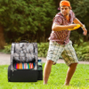 with 20+ Disc Capacity Carry Golf Bag for Disc Golf Starter Set Two Side Storage Pockets Disc Golf Backpack Bag