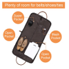 Multi-Purposes Garment Bag for Business Travel Canvas Leather Men Suit Cover
