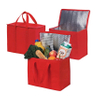 Insulated Reusable Grocery Bag Lunch Bag Cooler Bag Wholesale Beach Bag Red