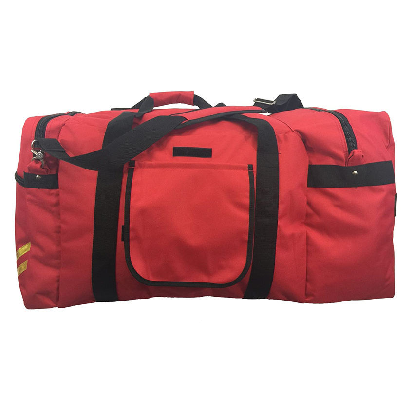 Firefighter Gear Bag Heavy Duty Fireman Equipment Bag Red Emergency Paramedic EMT Bag