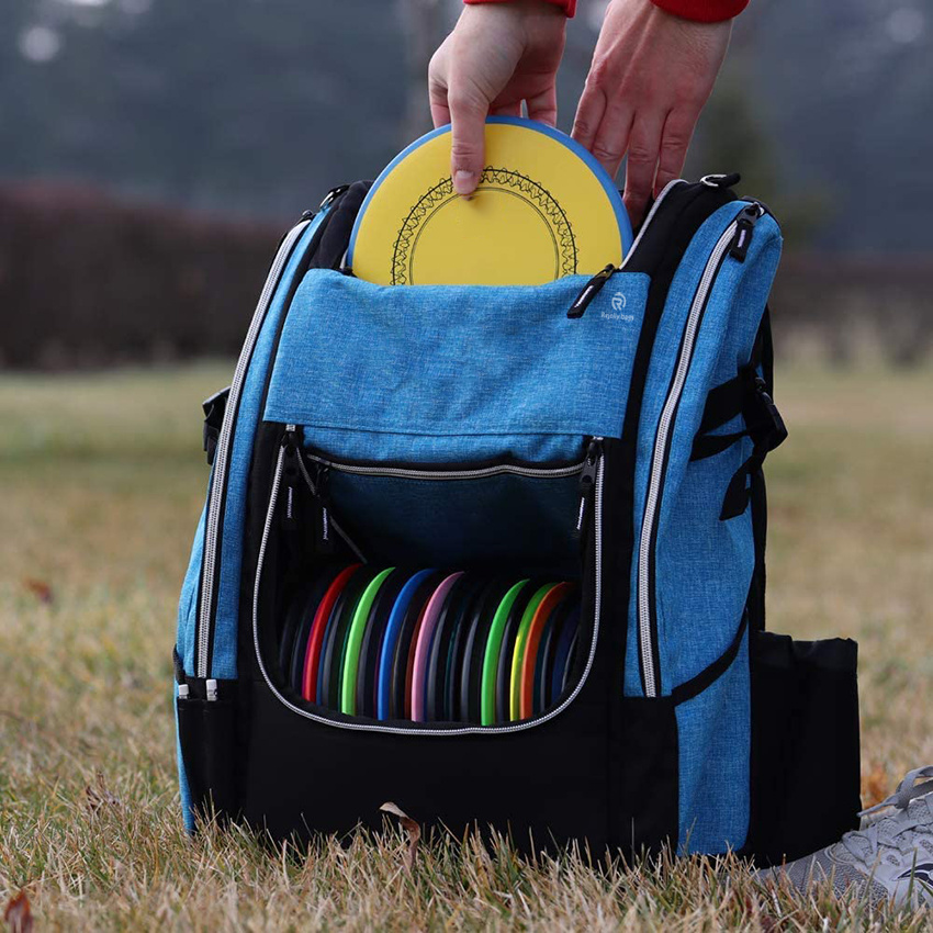 Multifunctional Heavy Duty and Waterproof Material Bottom Disc Golf Backpack